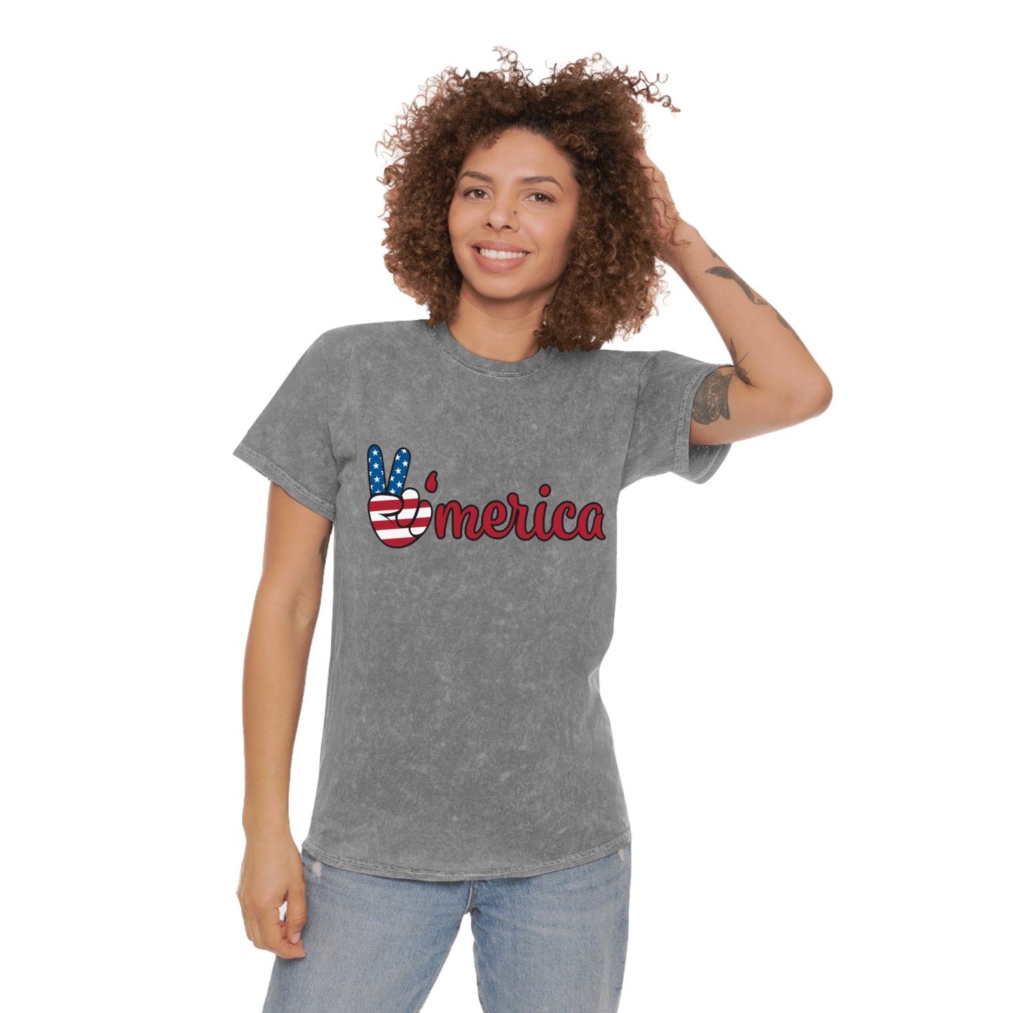 'Merica Unisex Mineral Wash T-Shirt